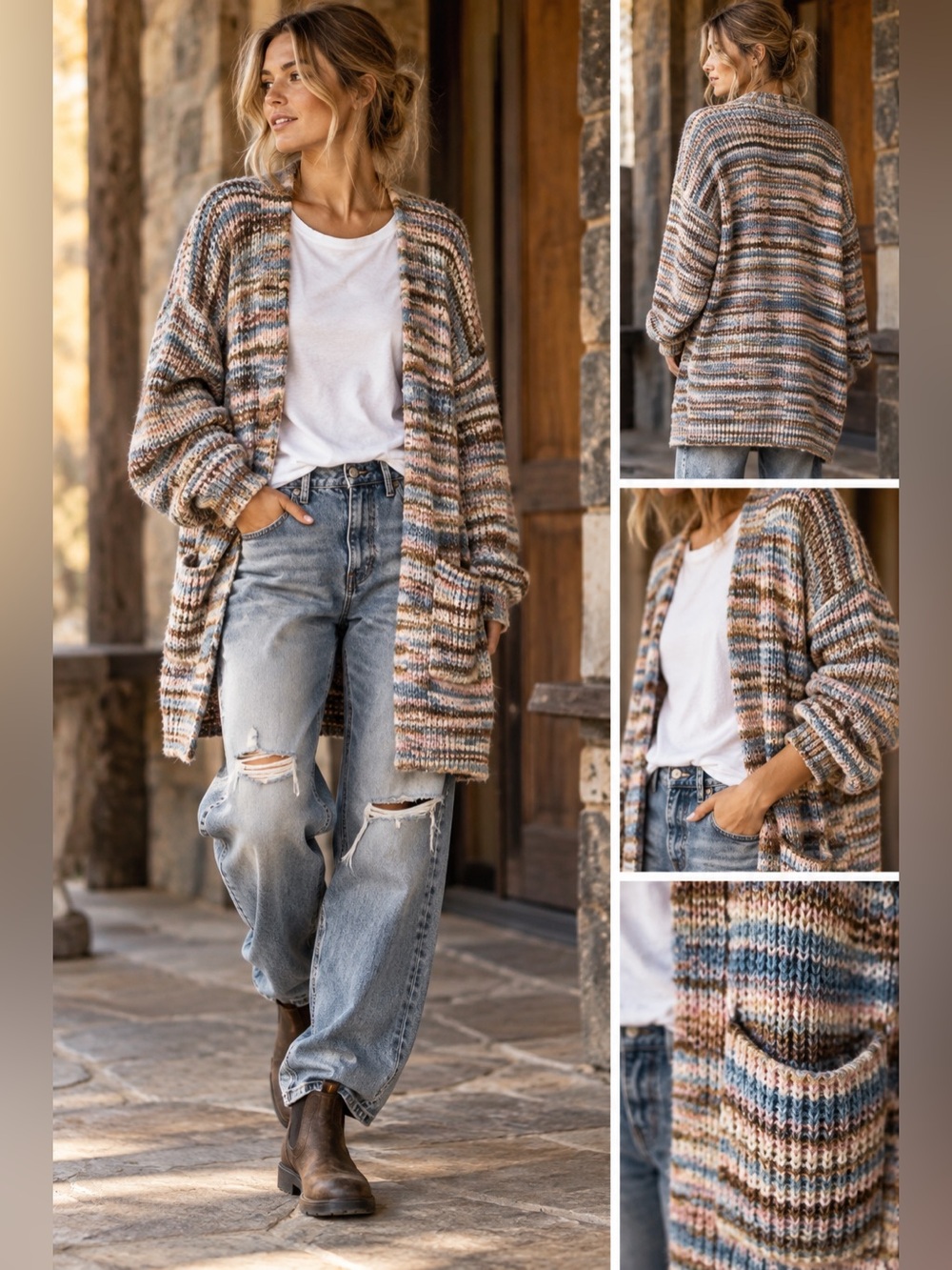 American Eagle Dreamspun Oversized Open Cardigan